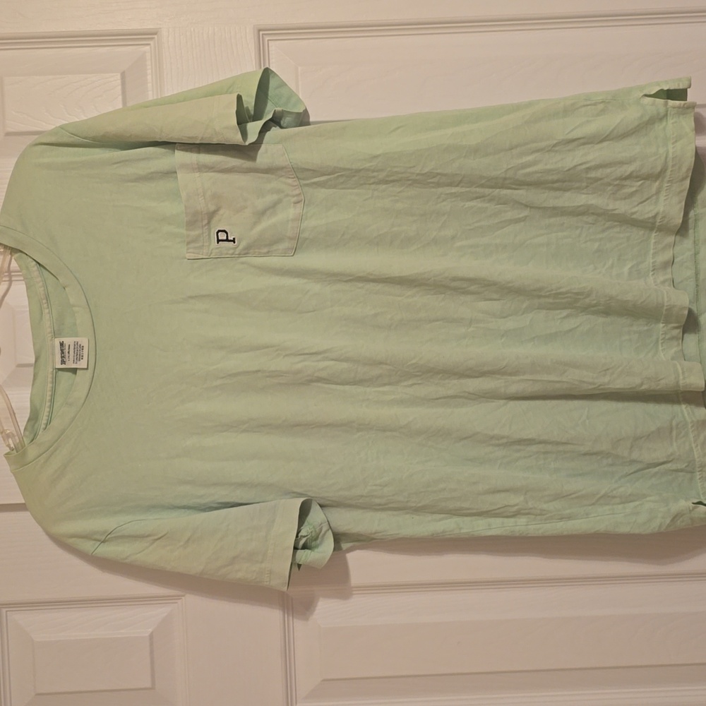 PINK Victoria's Secret Light Green Tee with Pocket